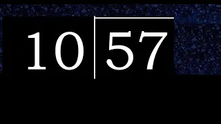 Dividir 57 entre 10 division inexacta con resultado decimal de 2 numeros con procedimiento