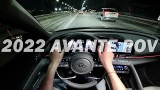 2022 현대 아반떼 POV 야간 주행, Hyundai Elantra 1.6 POV Night Drive