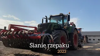 Sianie Rzepaku 2023 fendt 828 vario lemken