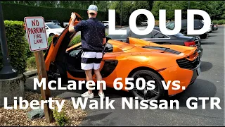 McLaren 650s vs. Liberty Walk Nissan GTR