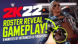 WWE 2K22 Roster Reveal: Brand New Gameplay, Ratings Reveal, Entrances, Finishers & Secrets!