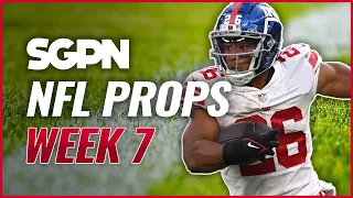NFL Prop Bets Week 7 - Sports Gambling Podcast - NFL Player Props - NFL Prop Bets Today