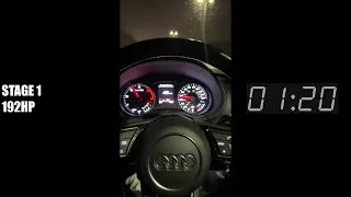 Audi A3 2.0TDI Stage 1 Acceleration