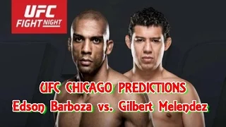 UFC  CHICAGO  Edson Barboza vs.  Gilbert Melendez PREDICTIONS #PS4