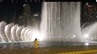 ♥️The Dubai fountain2024 Amazing Dancing musical Fountain Dubaimall  البرج الخلیفه  النافوره