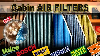 Which is the best Pollen Filter? Mahle vs Hengst vs Bosch vs Valeo vs Mann - Cabin Air Filtrer TEST