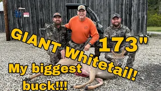 173''  MONSTER WHITETAIL hits the dirt in Ohio 2022 archery season.