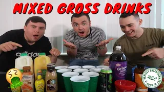 EXTREME CUP PONG CHALLENGE!!! (MIXED GROSS DRINKS)