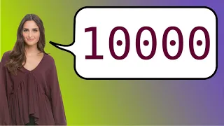 How to say '10000' in French?