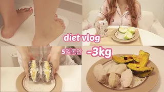 ENG) DIET VLOG [5일간 급찐급빠 -3kg 🔥]드디어 49kg 진입 | 단기다이어트브이로그 | -3kg in 5 days