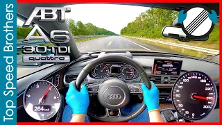 ABT Audi A6 3.0 TDI C7 360HP Quattro AUTOBAHN POV TOP SPEED 🚀