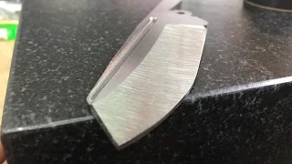 How to hollow grind a knife. Part 2 rough grinding