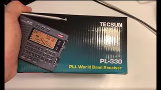 Unboxing and a quick feature review of the Tecsun PL-330 portable shortwave receiver