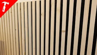 Low Budget DIY Lamellenwand / Slatwall / Akustikpaneele selber bauen - 30€ statt 100€