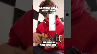 Camouflage - BoyWithUke (Ukulele Tutorial)  #shorts #boywithuke #ukulele