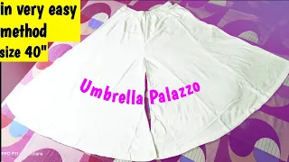 Trending Umbrella Palazzo Cutting and Stitching in very easy method || Circular Palazzo ||