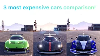 Comparing the 3 Most Expensive Cars in NFS Payback!