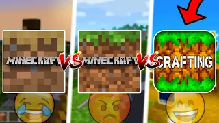Minecraft Trial VS Minecraft PE VS Crafting And Building (NEW UPDATES!!)