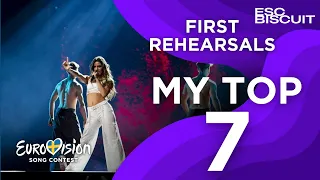 Eurovision 2024: My Top 7 FIRST REHEARSALS