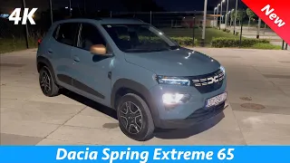 Dacia Spring Extreme 2023 - Night Review in 4K (Exterior - Interior) Apple CarPlay