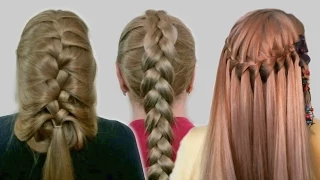 Красивые прически своими руками (обзор видео-уроков). Cute Hairstyles for Long Hair Tutorial