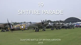 19 Spitfire Parade - Duxford Battle of Britain Airshow