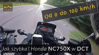 Honda NC750X DCT acceleration