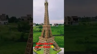 Eiffel Tower #effieltower #diy #handmade #arts #decoration #shorts #homedecor #tower #youtubeshorts