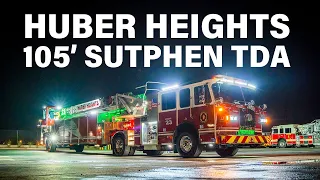 NEW 105ft Sutphen TDA Fire Truck Lighting Features & Upgrades | Huber Heights FD + FireTech Lighting