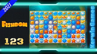 Fishdom Level 123 - Super Hard Level - No Boosters - 14 moves (2021)