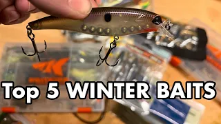 Top 5 Winter Fishing Baits for BIG Bass! Winter Fishing Tips!