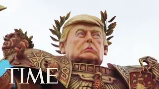 Massive Emperor Trump Float Presides Over Italian Carnival | TIME