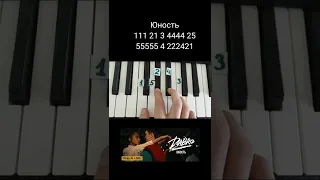 Как играть Юность Dabro на пианино 🎹 Обучение