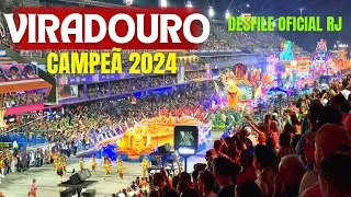 Unidos do VIRADOURO CAMPEÃ 2024 - Desfile Oficial RJ - Em 4K #viradouro2024