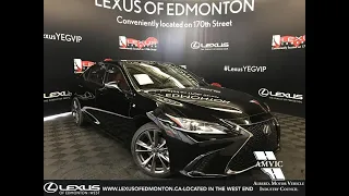 Black 2019 Lexus ES 350 F Sport Series 1 Review - Northeast Edmonton, Alberta