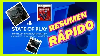 RESUMEN del STATE OF PLAY 14 de Septiembre en 4 minutos 🔥TODOS los ANUNCIOS para PS4, PS5 y PSVR2 🔥