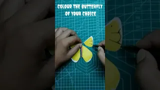 How To  Make A Rubber Band Butterfly? #Shorts