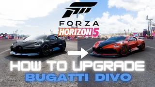 How to upgrade Bugatti Divo in Forza Horizon 5 + Top Speed