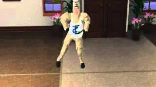 Sims 3 Llama Mascot -Gangnam Style