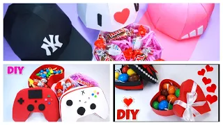💝 Diy 💝 The 3 best ideas for Valentine's Day boxes, 3 easy and quick ideas, gift, last minute ideas