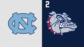 2019 College Basketball North Carolina vs #2 Gonzaga Highlights