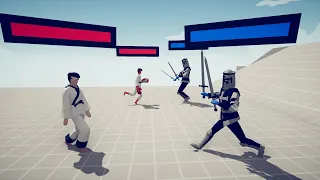 TAEKWONDO CHAMPION & BOXER CHAMPION 2 vs 2 UNITS - TABS - Totally Accurate Battle Simulator