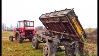 În probe cu noua remorcă-Trailer Tests-Tractor UTB 650