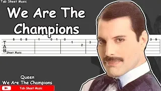 Queen - We Are The Champions Guitar Tutorial