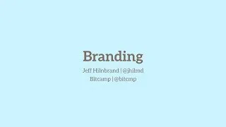 Bitcamp: Hackathons as Branding