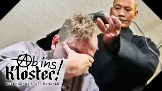 Radikale Entscheidung: Marcel rasiert seine Haare ab! | Ab ins Kloster! | Kabel Eins