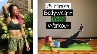 15 Minute BODYWEIGHT Abs Workout | No Repeat Ab Burnout! | Small Space Workout