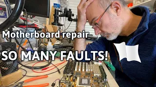 Socket 7 motherboard repair - endless faults!