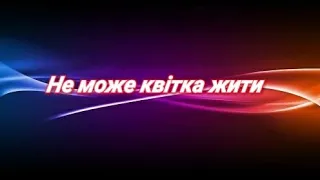 не може квітка жити без води