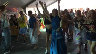 Bada Haridas Prabhu Inspires Polish Youth to Chant Hare Krishna and Dance   Polish Woodstock 2018 Da